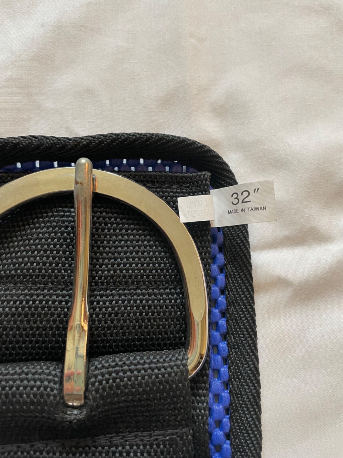 32” Formay blue waffle weave western cinch