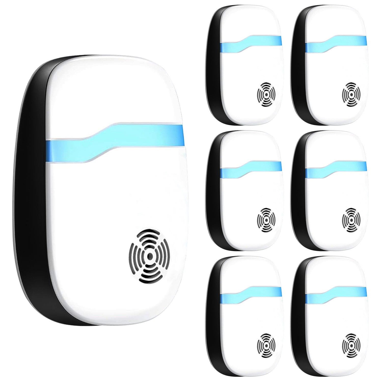 6 Packs Ultrasonic Pest Repellers Electric Plug-In  for Kitchen Office Warehouse