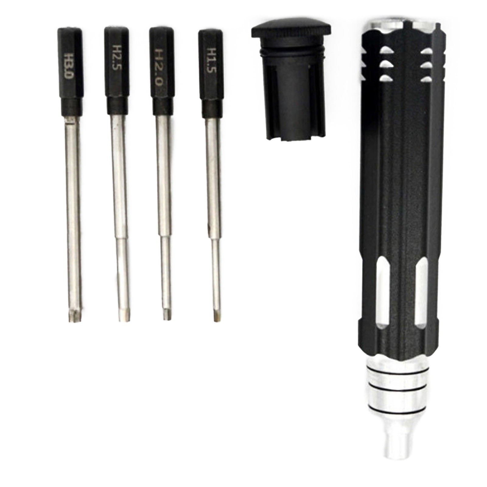 Alloy Steel Screwdriver Handle With 1.5/2.0/2.5/3.0mm Hex Screwdriver Bit