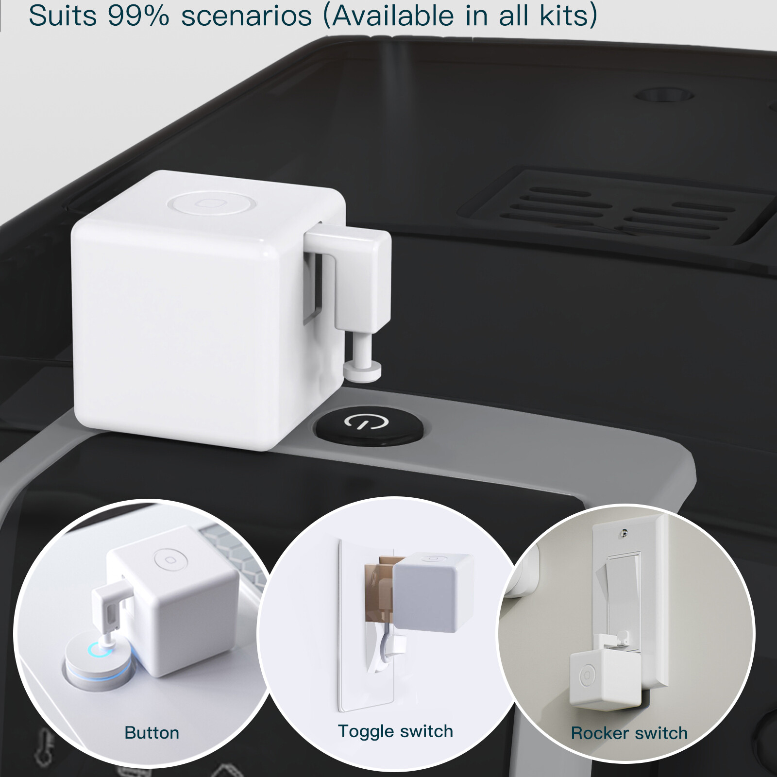 MOES ZigBee Fingerbot Plus Smart Switch Button Pusher Timer Voice&Remote Control