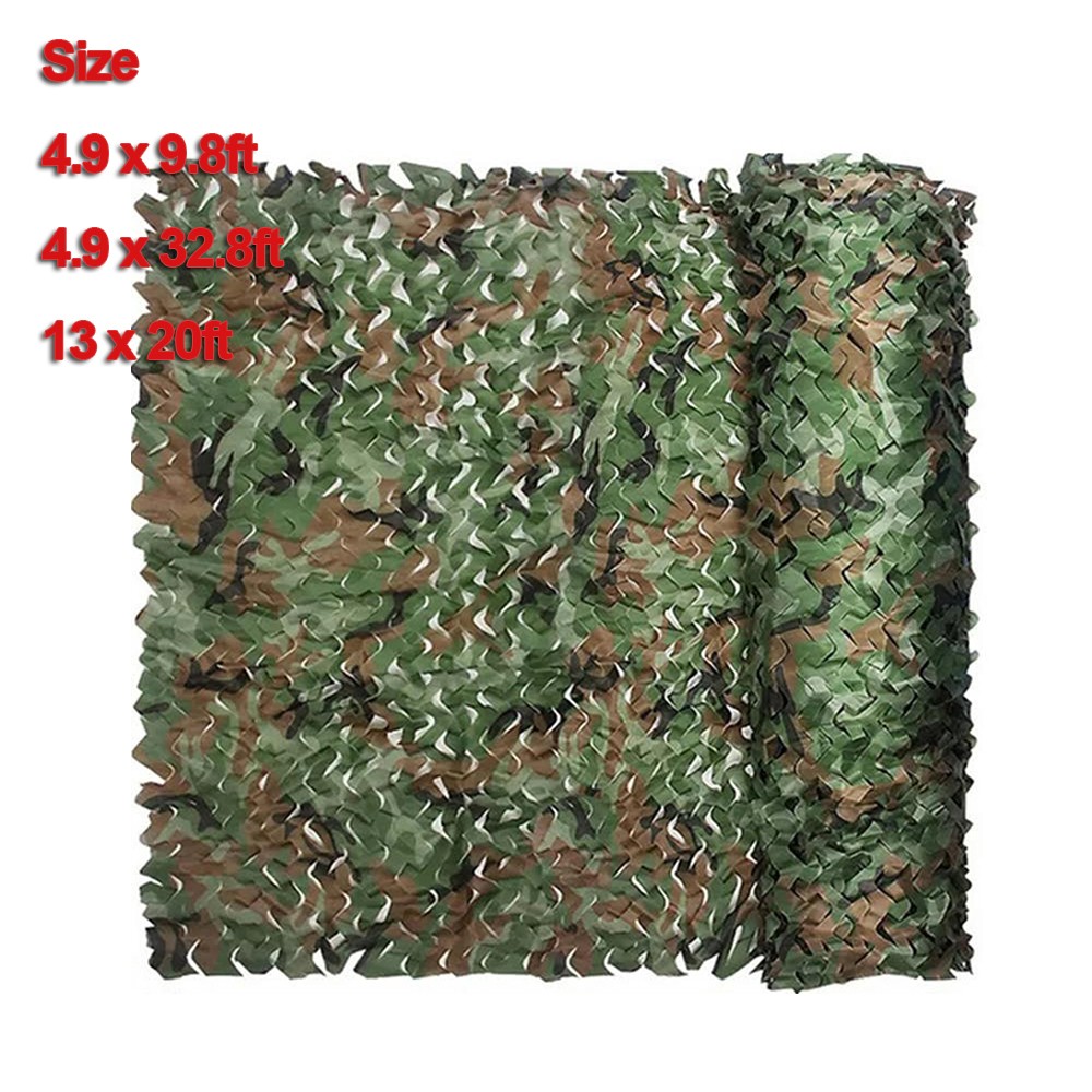Military Camo Net Camouflage Netting Hunting Camping Army Woodland Hide Cover US