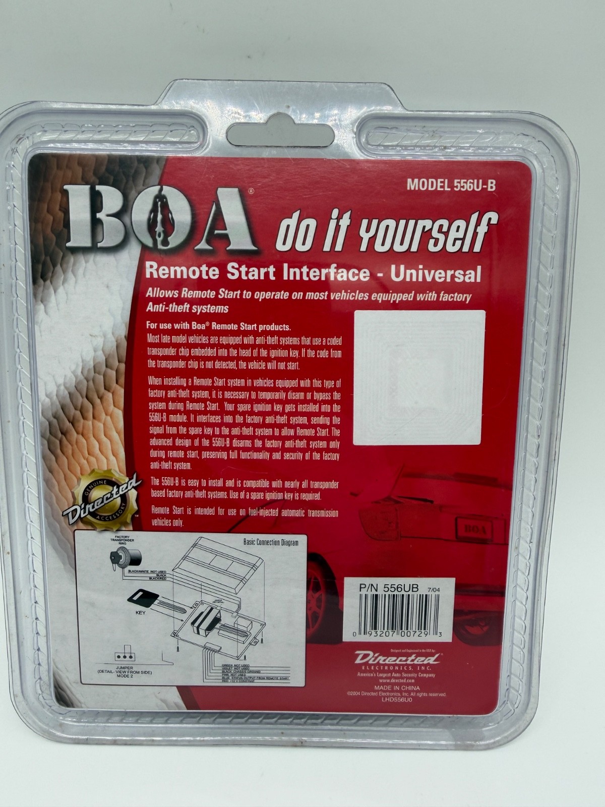New BOA Do It Yourself Vehicle Remote Start Interface - Universal 556U B