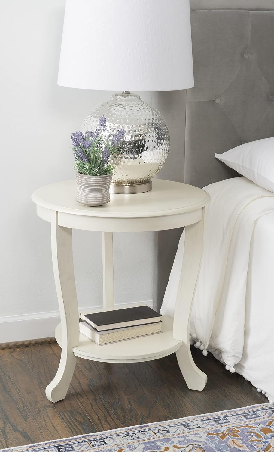 Sabine Ivory Modern Classic Side Table