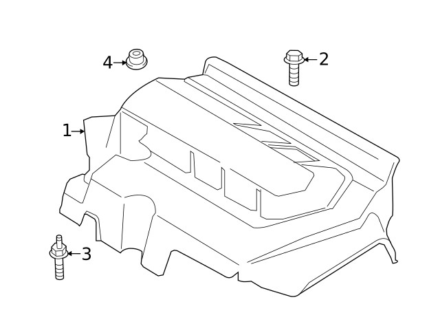 Genuine Ford Engine Cover Bolt W714962S442