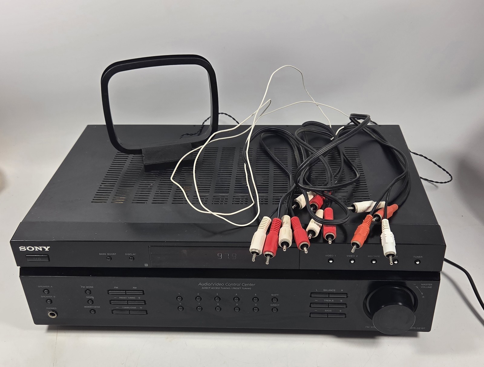 Sony STR-DE197 AV FM/AM Stereo Receiver [Tested] Working No Remote