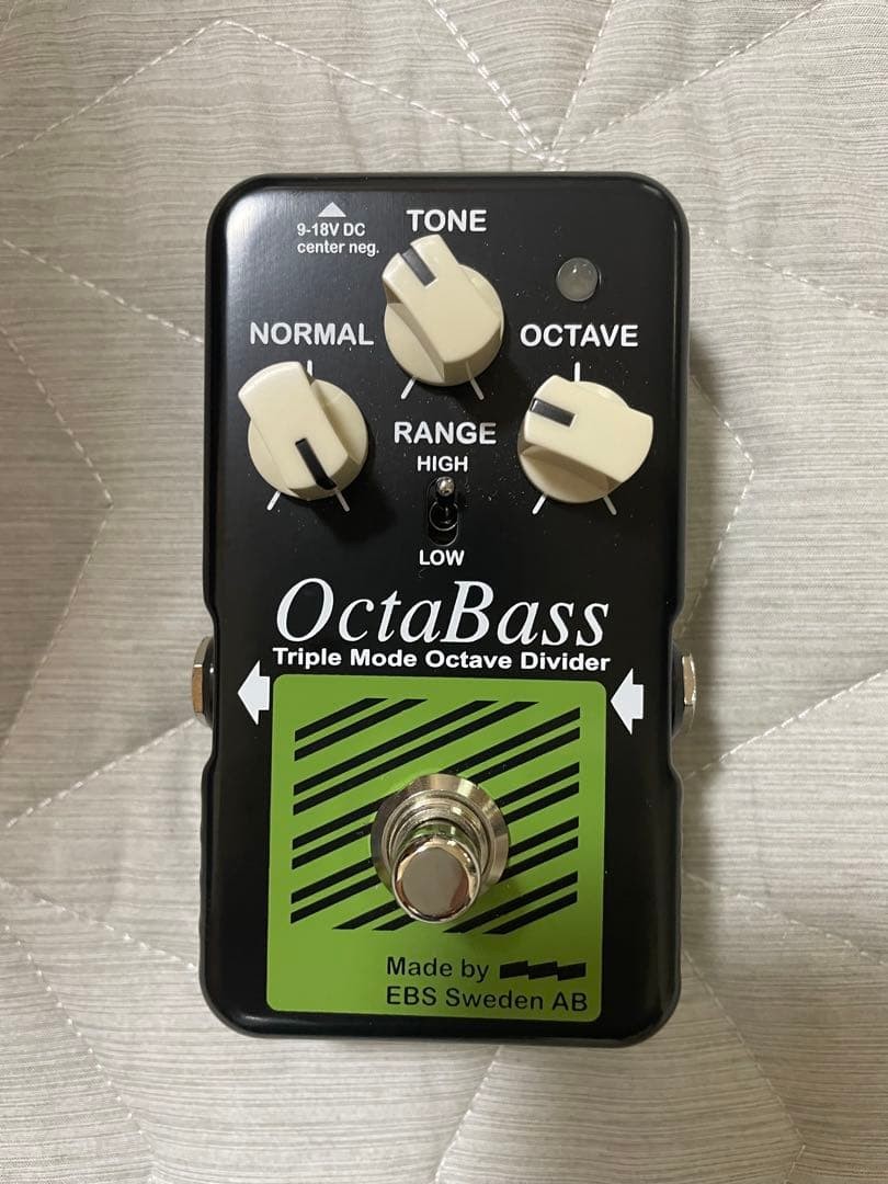 EBS OctaBass BlueLabel Bass Octave Pedal Effect Used
