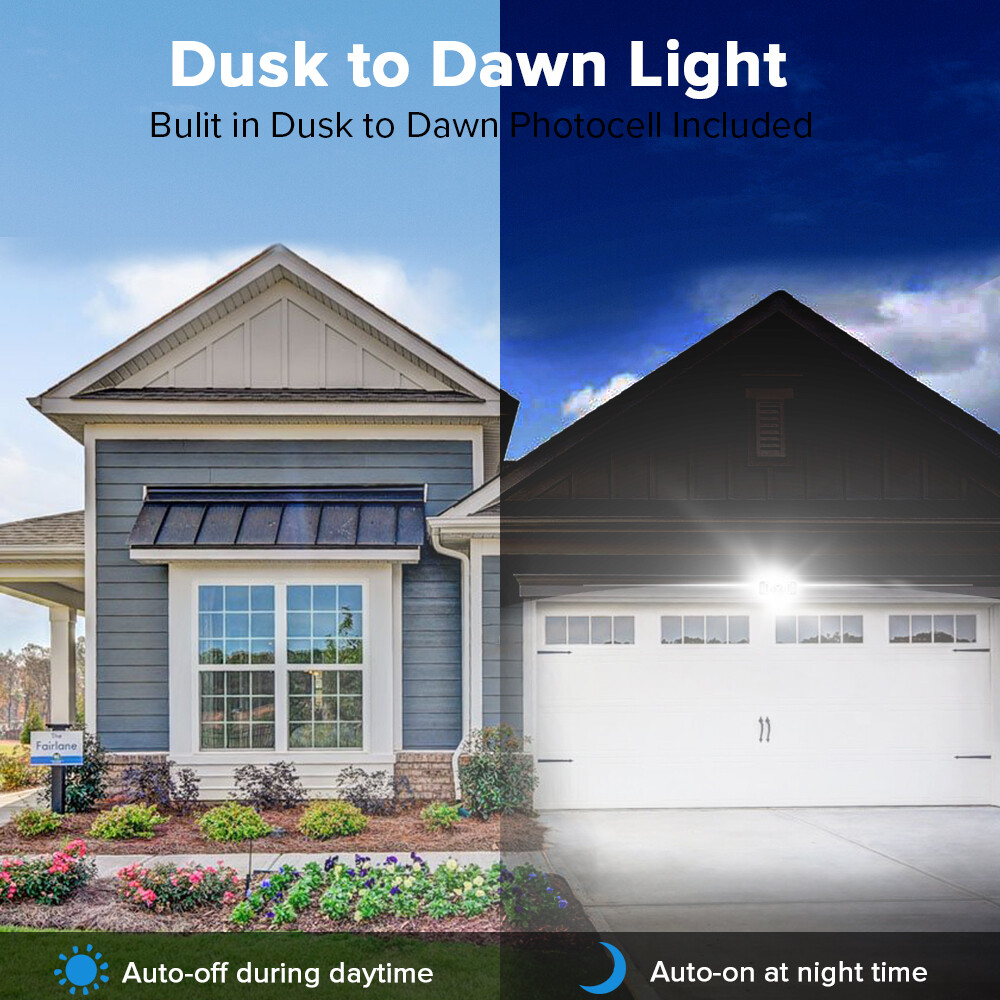 SANSI 4000lm LED Security Light Dusk to Dawn Light Sensor 30W (400W Equiv.) ETL