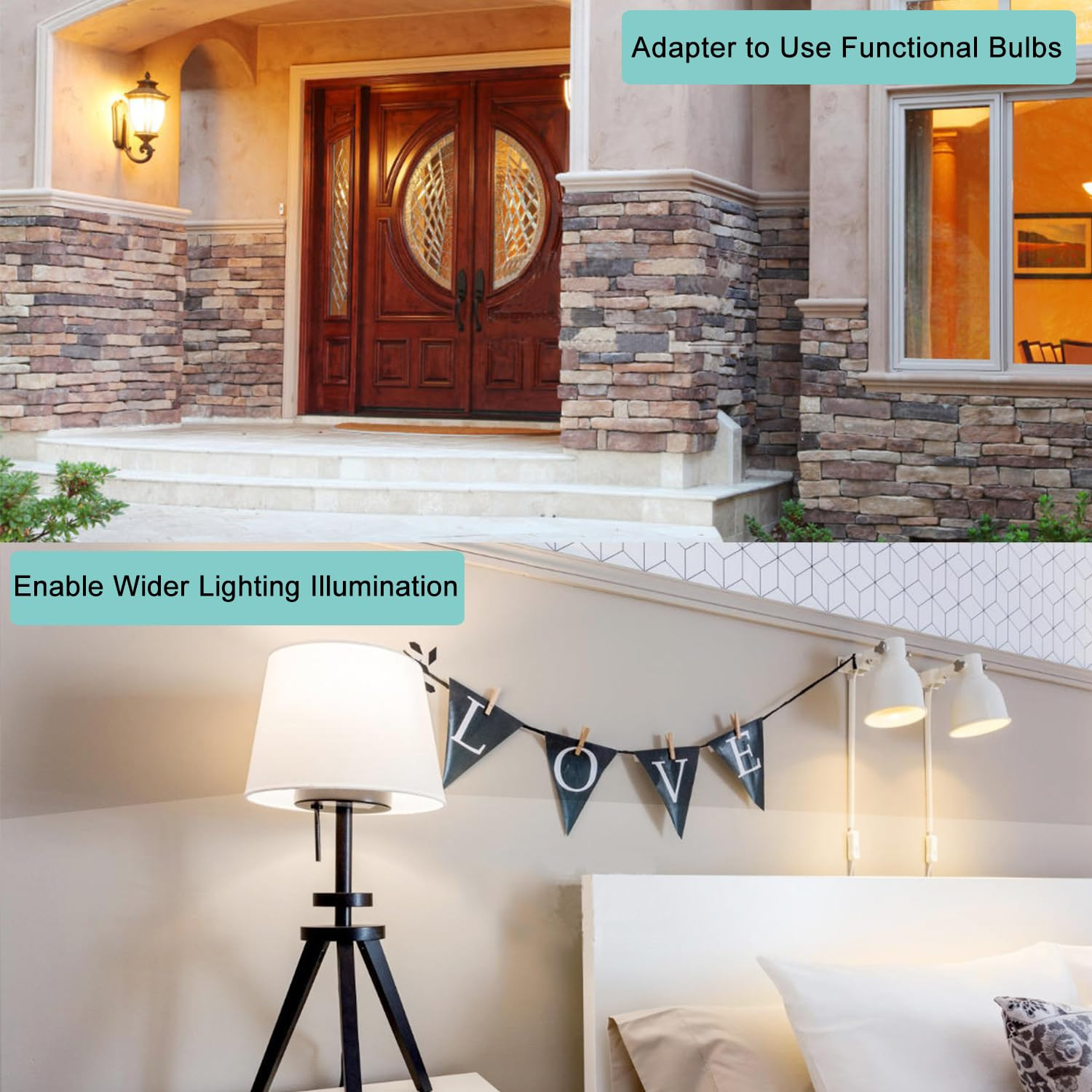 26/E27 Light Bulb⭐ Socket Extender⭐5.31 Inch Ceiling Fan Light Adapter⭐⭐