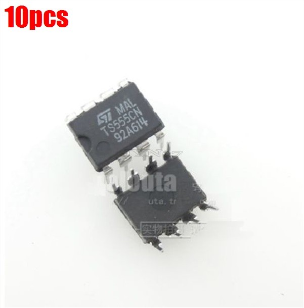 10Pcs TS555CN TS555 DIP8 St Timer Cmos Low Power New Ic io