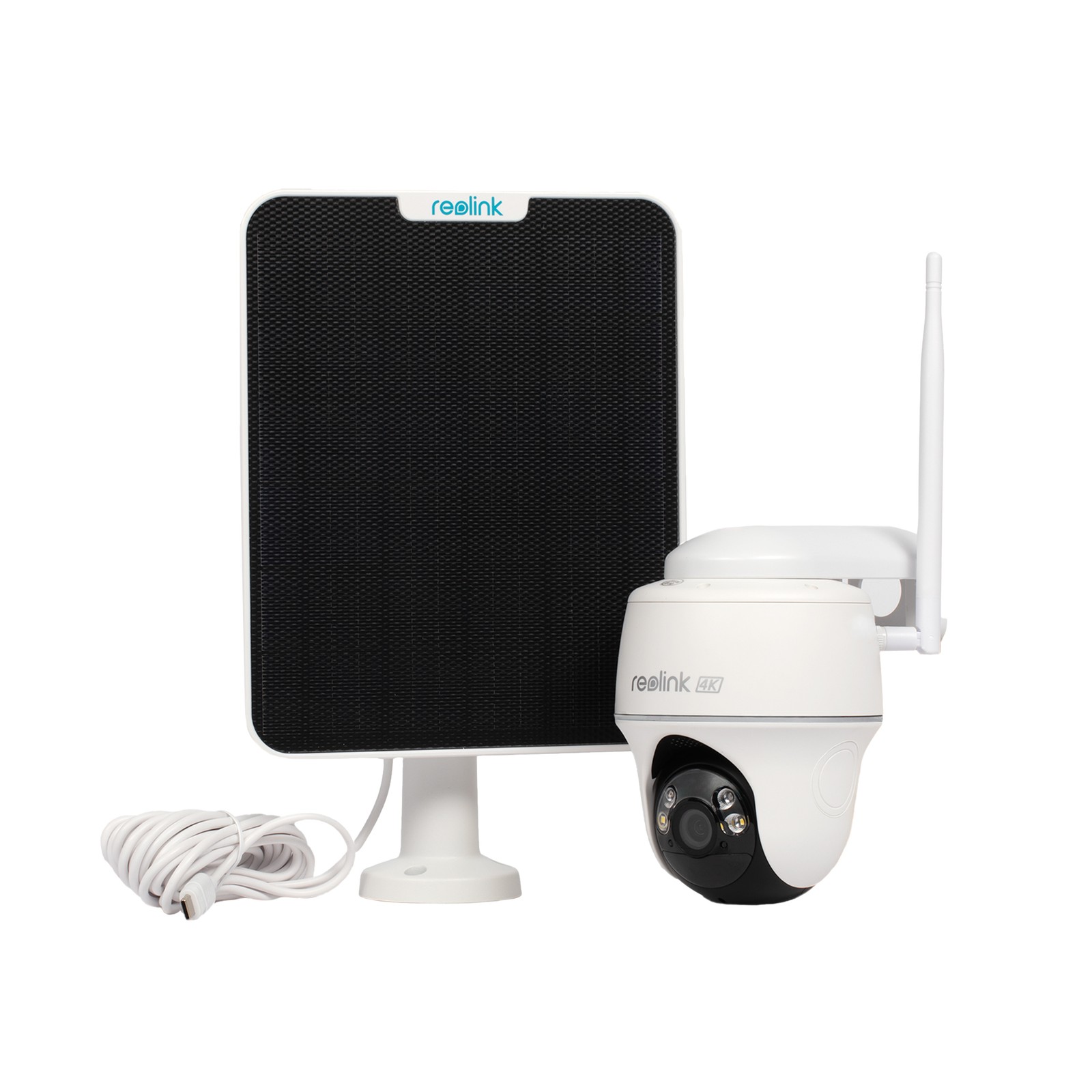 Reolink Argus PT Ultra 4K 8MP Solar Powered Security Camera, 360° Pan Tilt