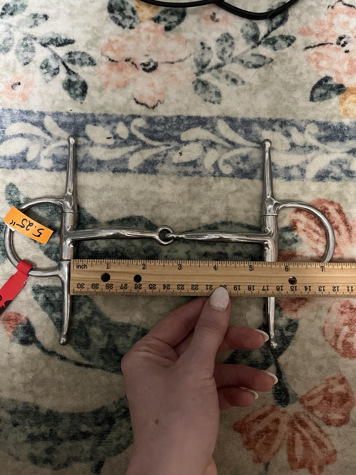 5.25” Myler Single Joint Full Cheek Snaffle Bit, Comfort Snaffle
