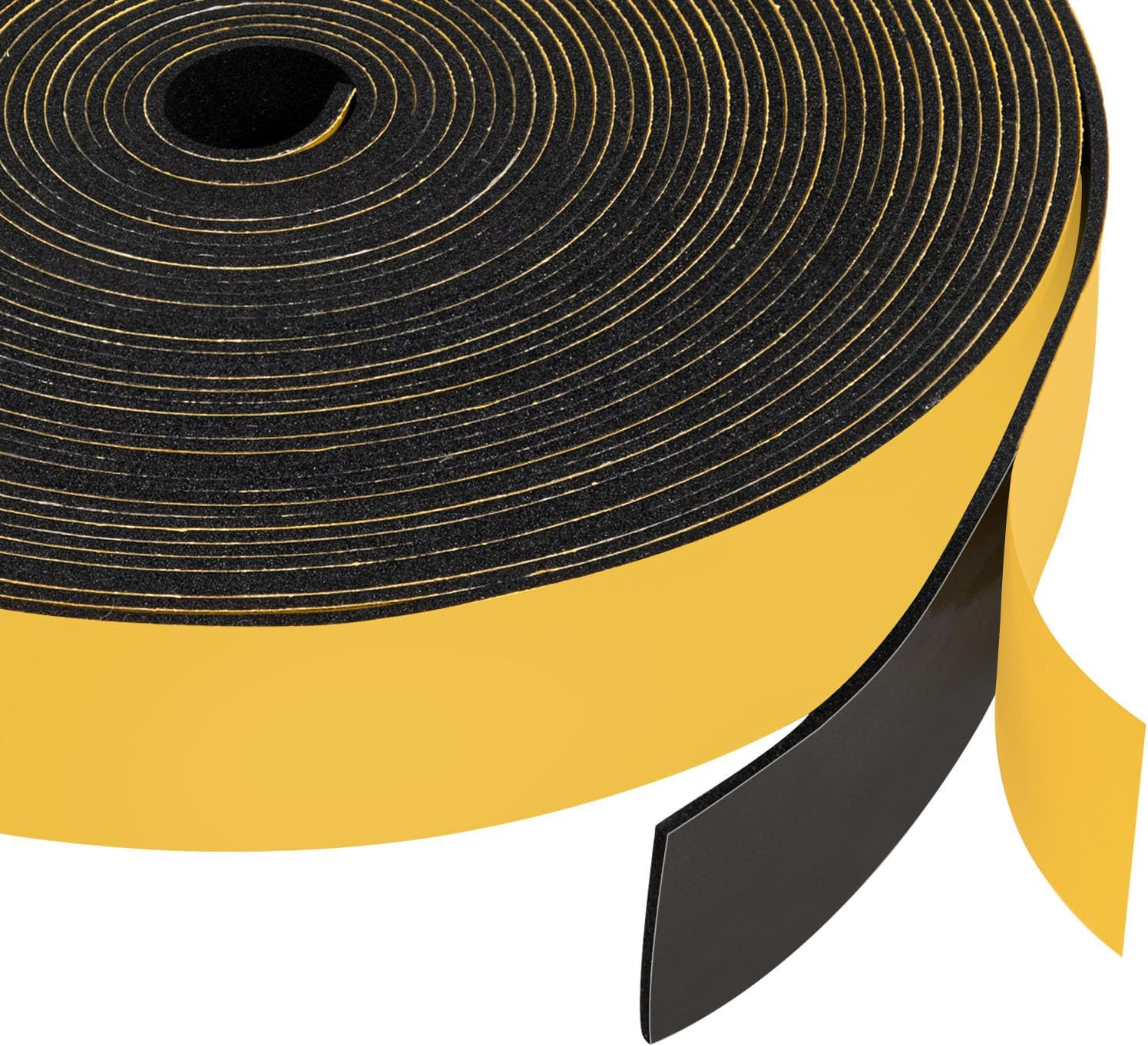 Neoprene Rubber Foam Tape 1 Inch Wide X 1/16 Inch Thick (New Adhesive Craft), Hi