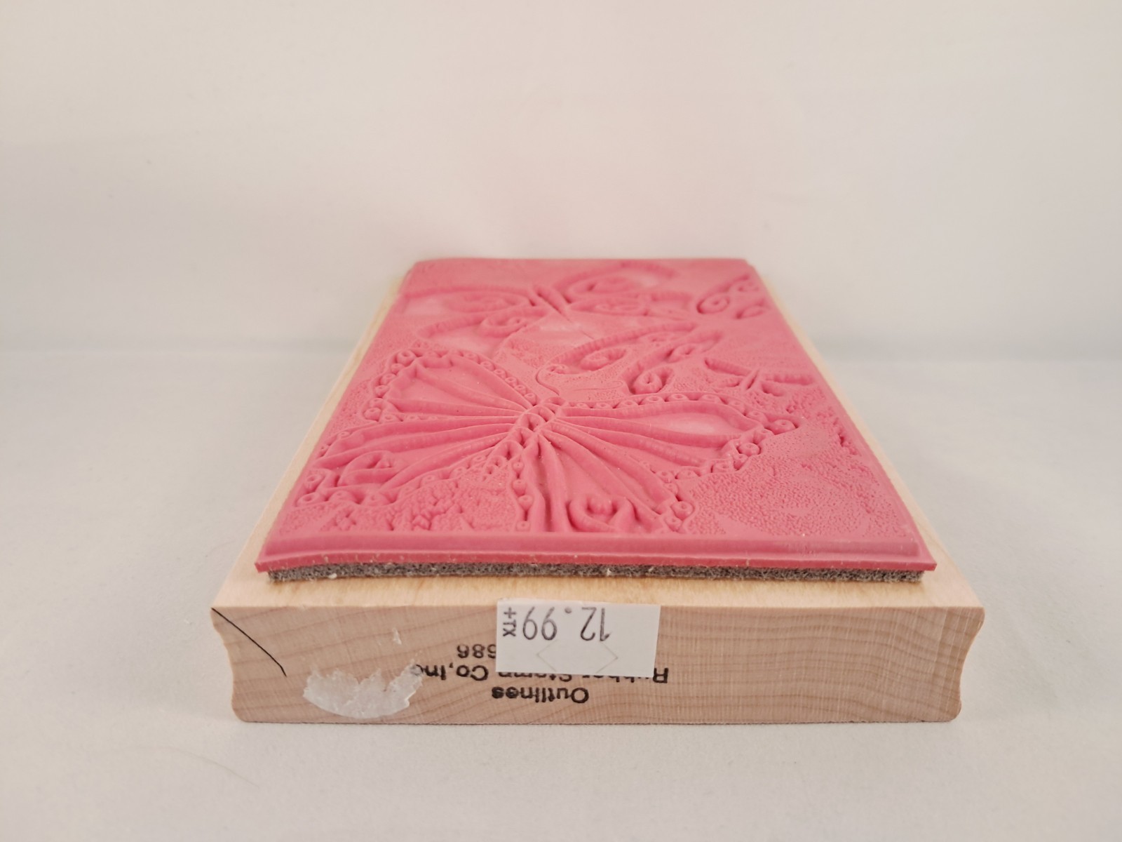 Outlines Butterfly Rubber Stamp Brand New