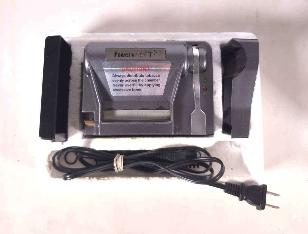 Powermatic II Plus Electric Cigarette Injector Machine W/Tray