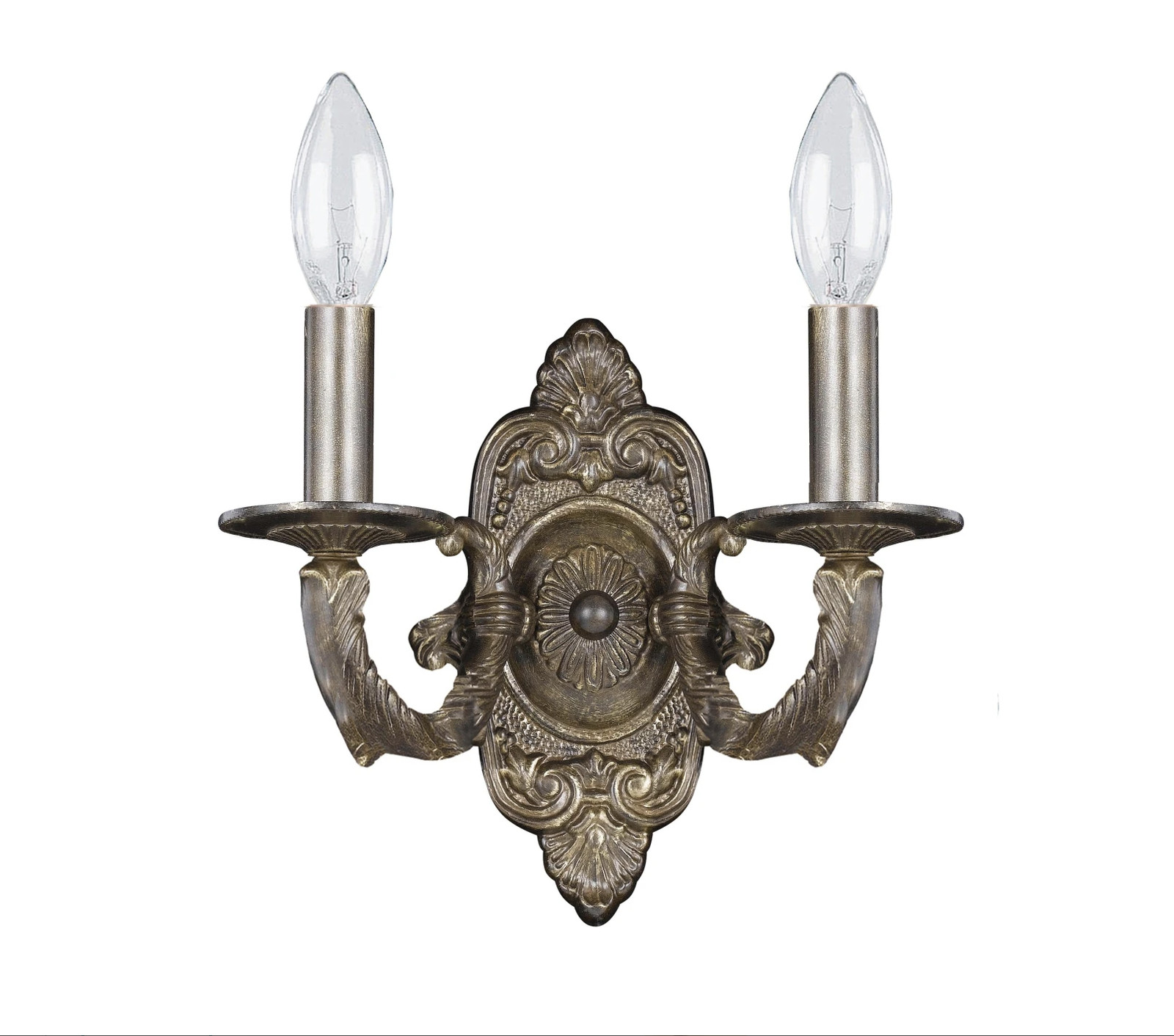 Crystorama Lighting Group 5122-VB Paris Market 2 Light 10" Tall Wall SconCE -