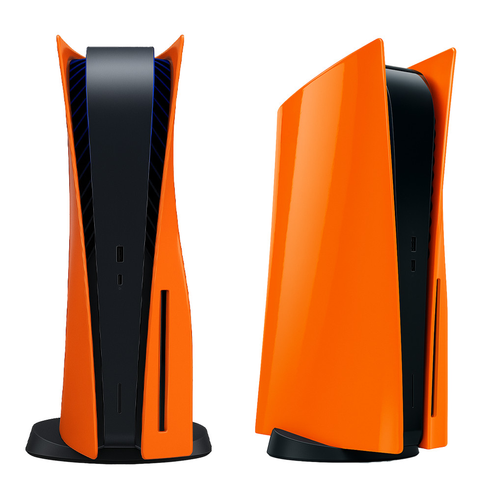 Cosmic Orange PS5 Cover Plates for Playstation 5 Disk Edition, Replacement Shell