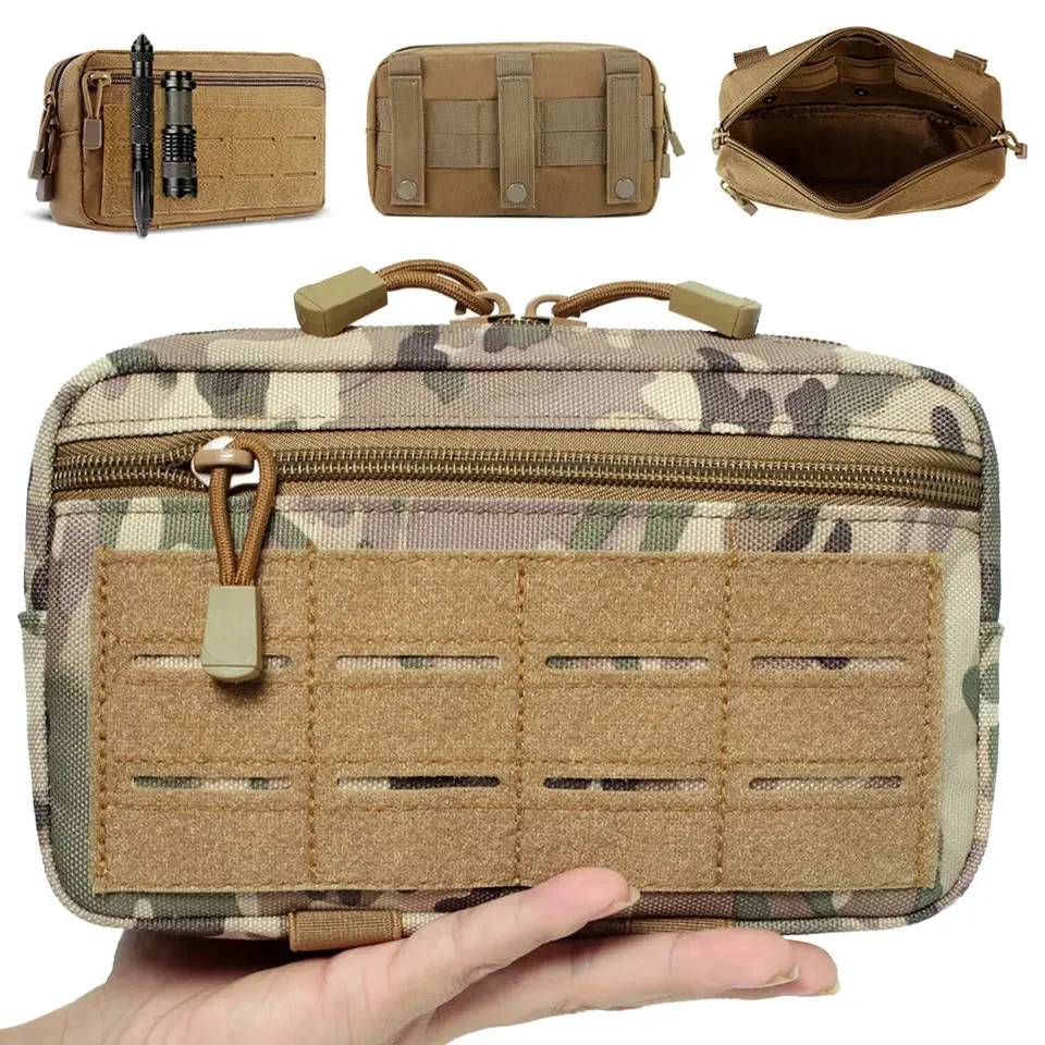 MOLLE Admin Pouch EDC Organizer Utility Tool Bag Tactical EMT Pack 1000D Nylon