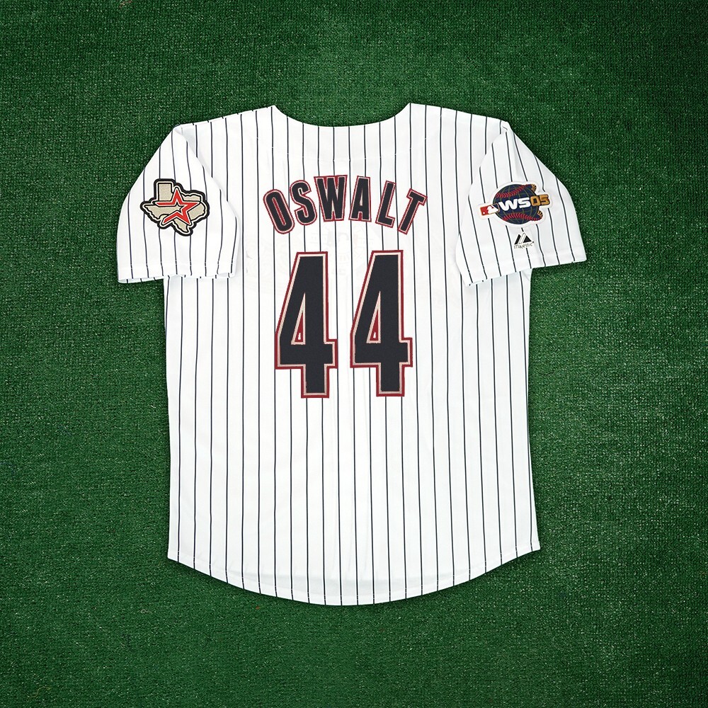 Roy Oswalt 2005 Houston Astros World Series Men's Home White Jersey (S-3XL)
