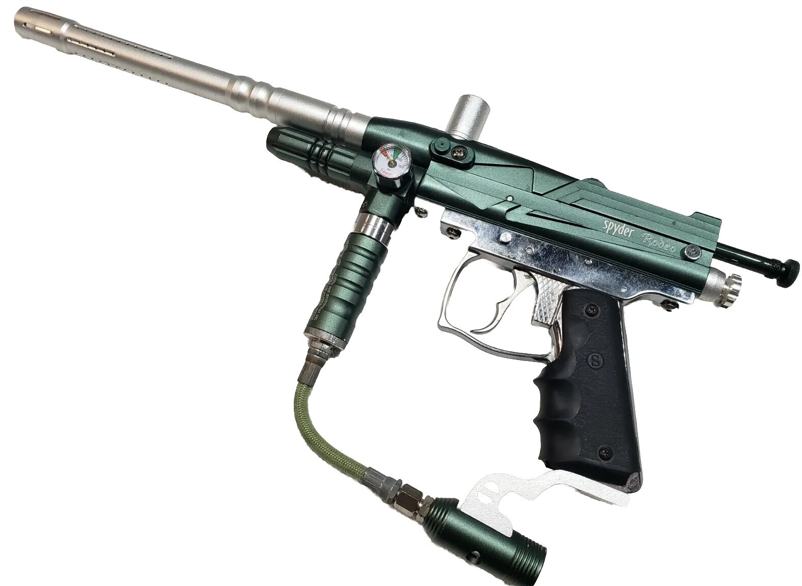 SHARP Spyder Rodeo Paintball Gun & 12 inch Barrel with Vertical Regulator Grip