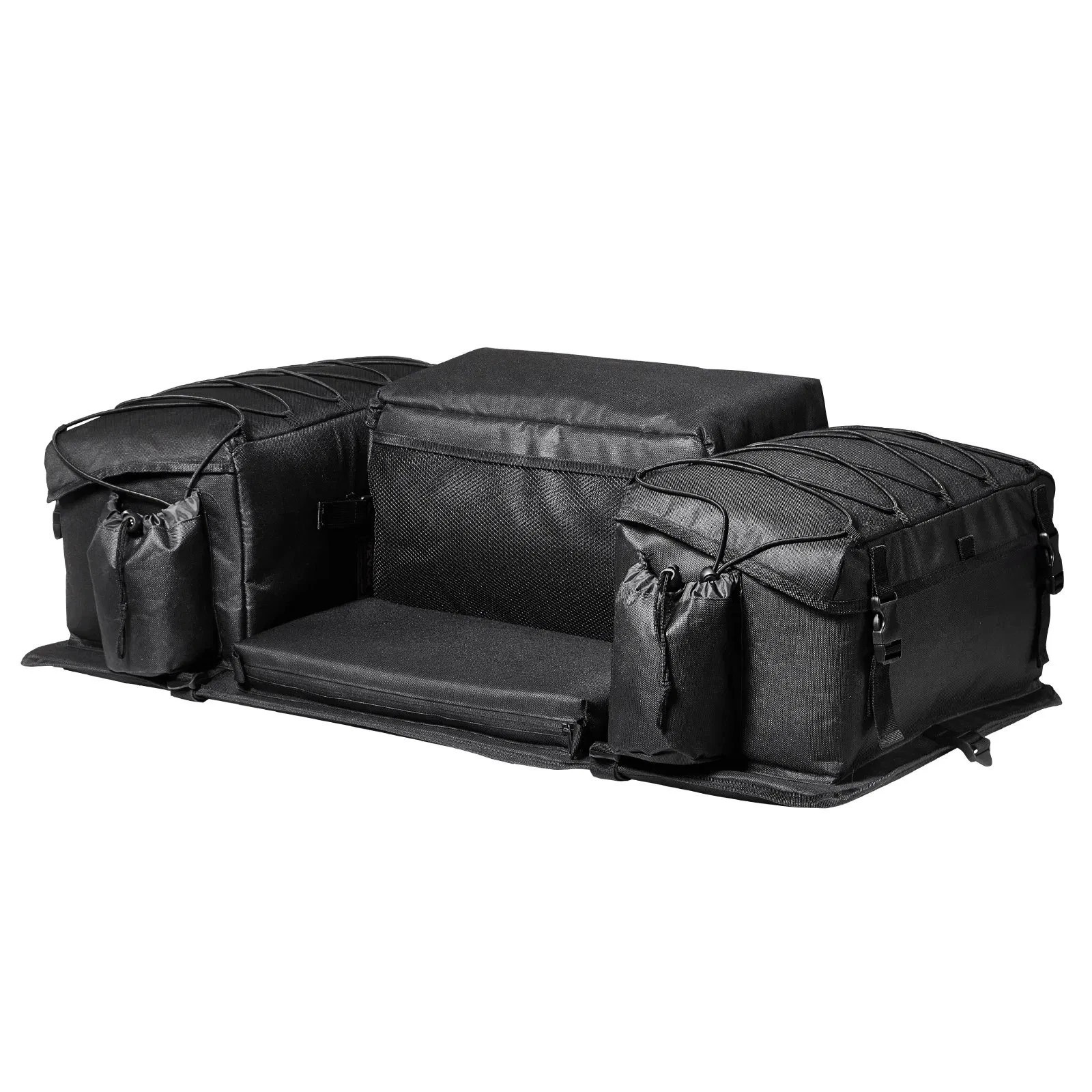 ATV Rear Storage Bag, 50L ATV Rear Cargo Bag with Sponge Seat Cushion & Bottle