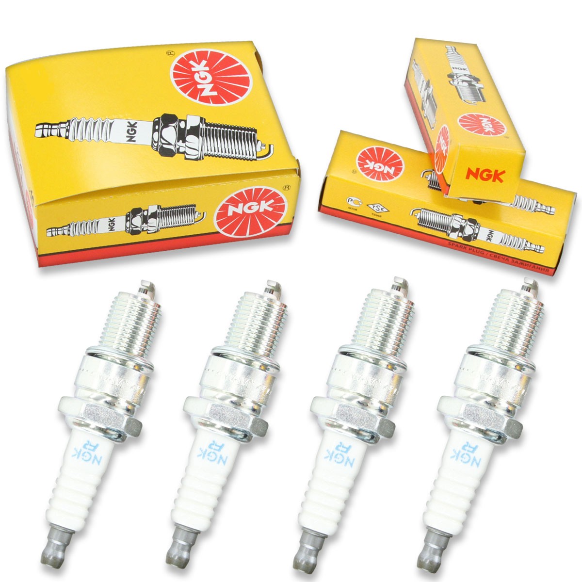 4pcs 00-02 Polaris 800 RMK NGK Standard Spark Plugs 794cc 48ci Indy Kit Set aw