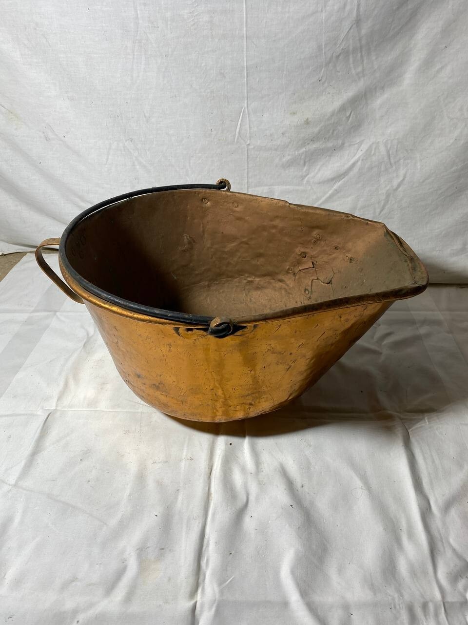 Antique Copper Container Bucket
