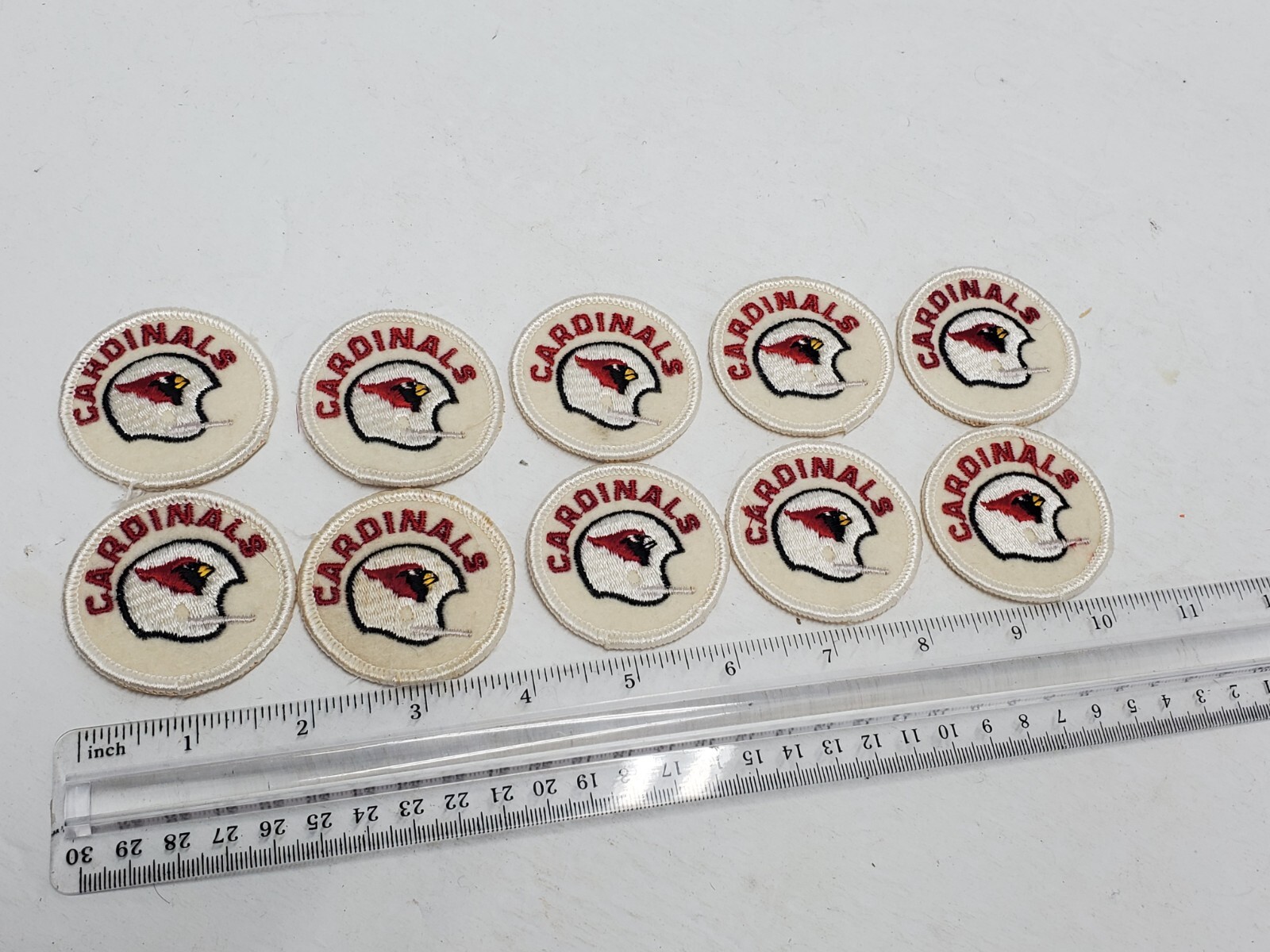 10x CARDINALS NFL Patches 1970's 2" Inch Vintage St Louis Arizona Football