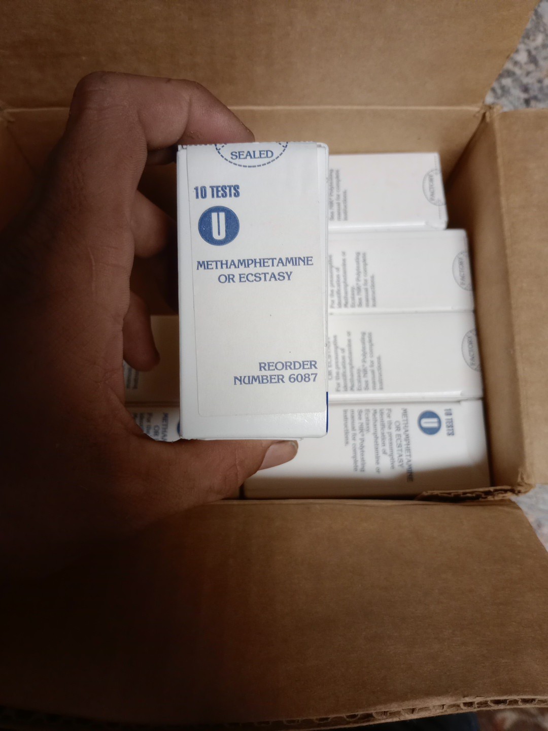 Nik Test Methamphetamine, 10 Count, Box 6087
