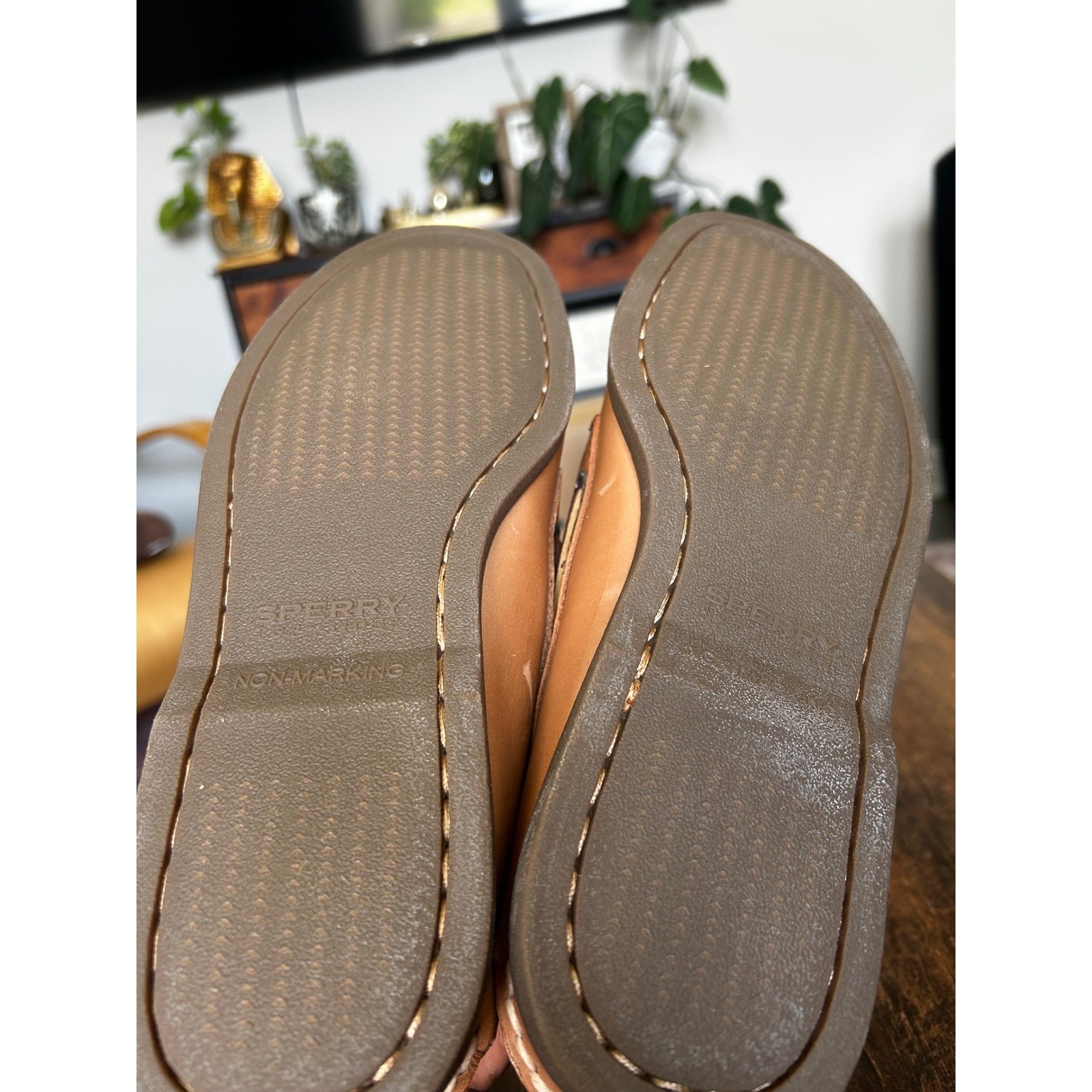 Sperry Top-Sider Mens 8.5 M Authentic Original Leather Boat Shoes Tan 0197640