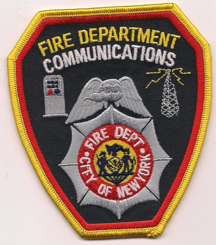 New York City  Fire Communications (4" x 4.5") fire patch