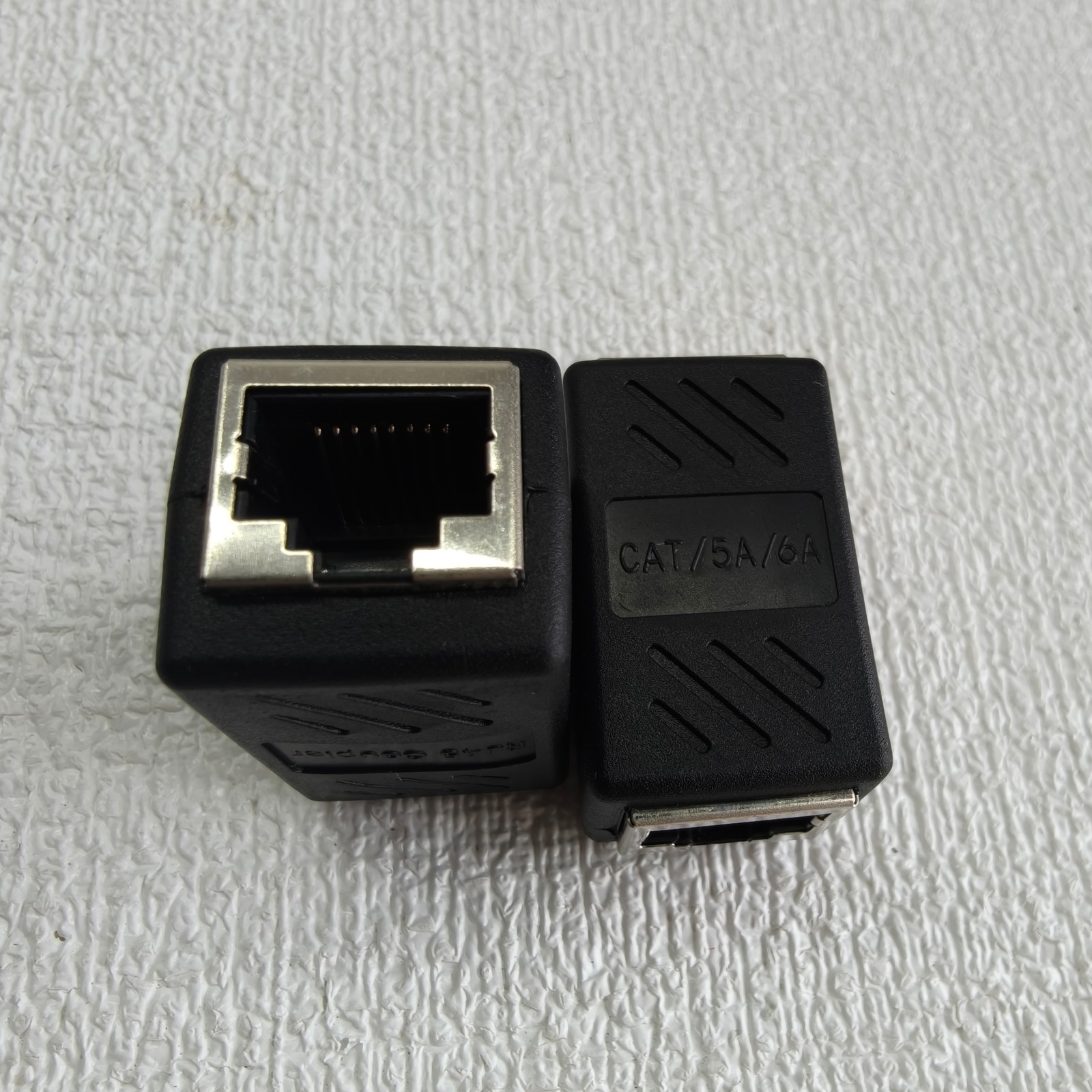2pcs RJ45 Inline Coupler Cat7/Cat6 Ethernet Network Cable Extender Connector