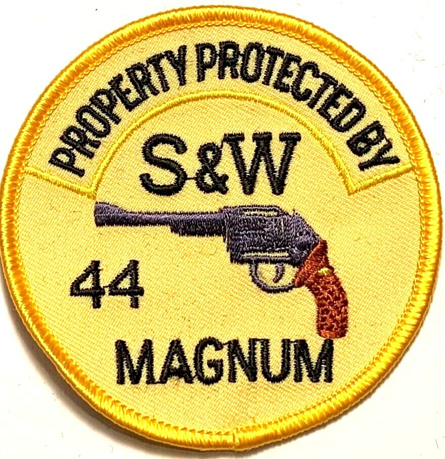PROPERTY PROTECTED BY 44 MAGNUM MILITARY MOTORCYCLE 2ND AMENDMENT PATCH U-10