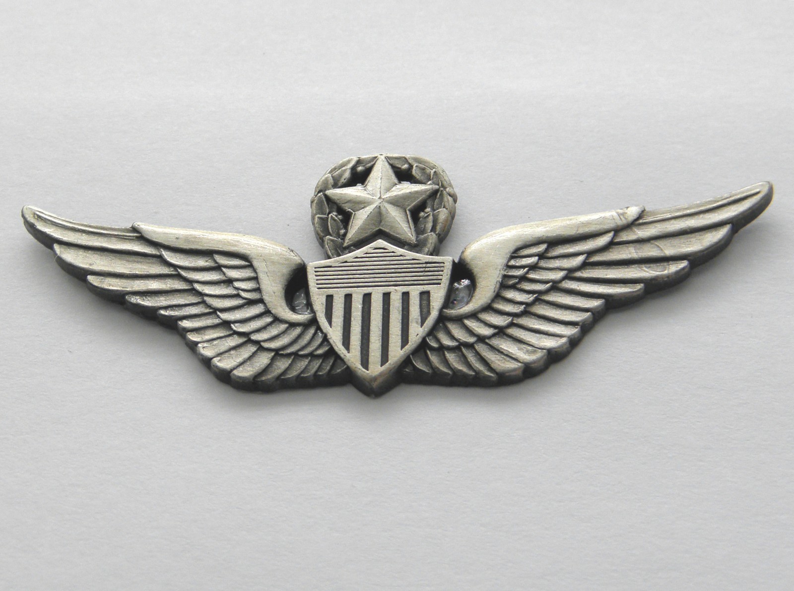 US ARMY AVIATION MASTER AVIATOR WINGS LAPEL PIN BADGE 2.5 INCHES