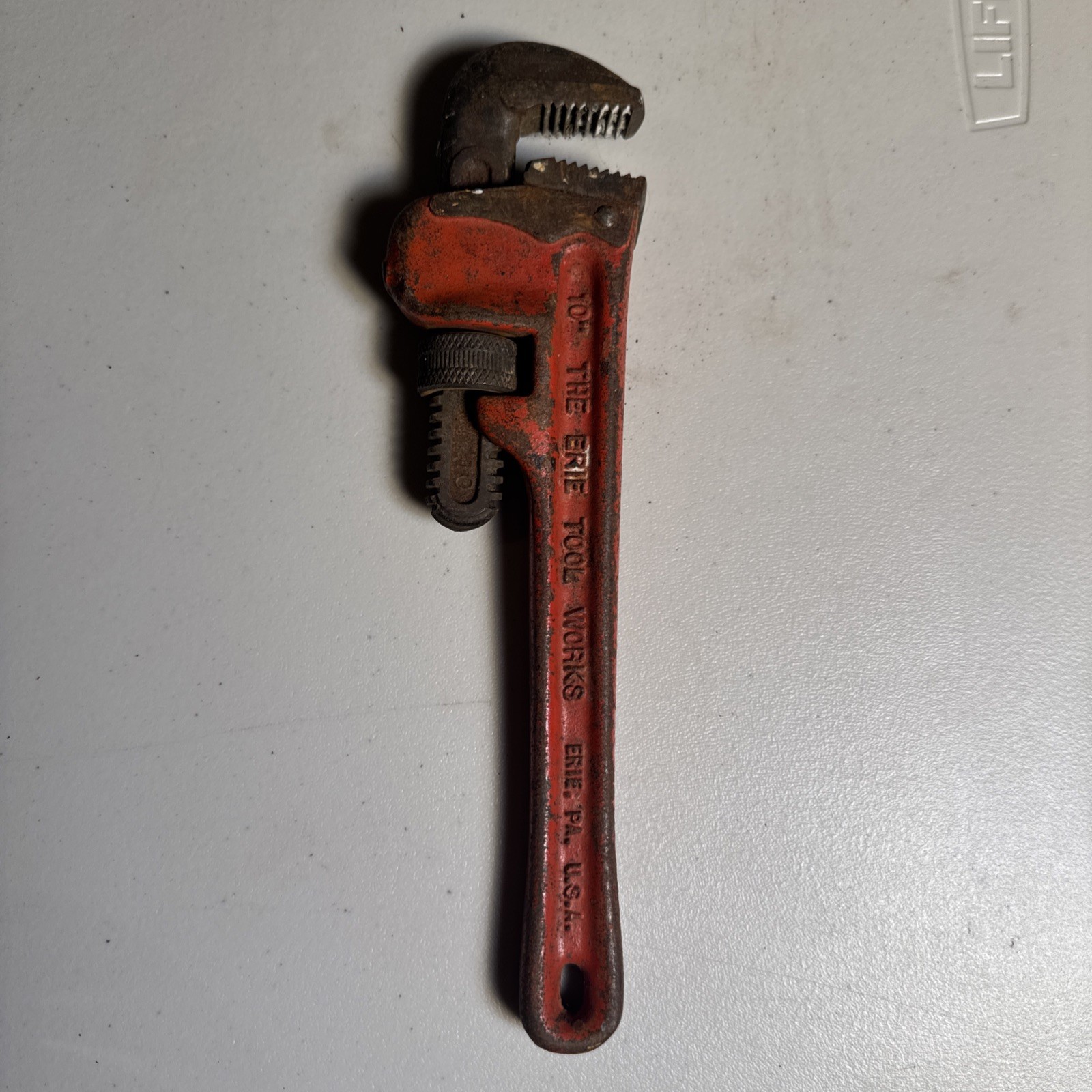 Vintage Pipemaster 10" Pipe Wrench The Erie Tool Works Erie PA. USA