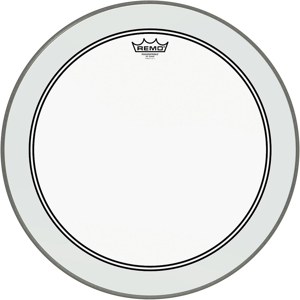 Remo Powerstroke 3 Clear Bass Drum Head with Impact Patch 22 in.