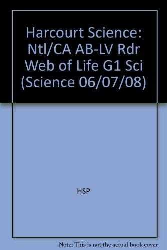 Web of Life, Above-level Reader Grade 1: - Paperback, by Hsp - Very Good