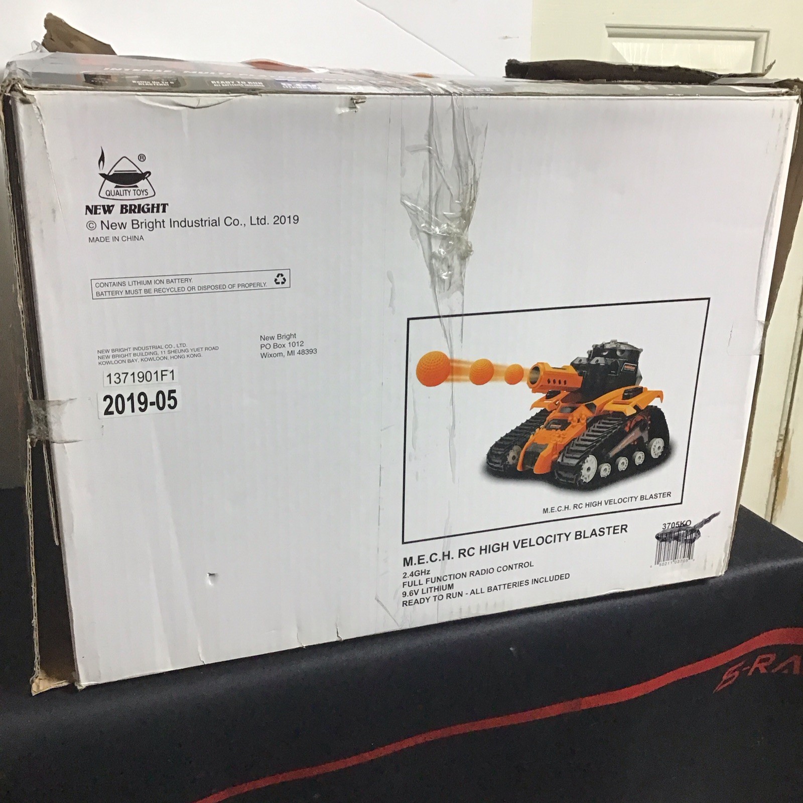 MECH High Velocity RC Blaster Damage Box New Untested Broken Piece