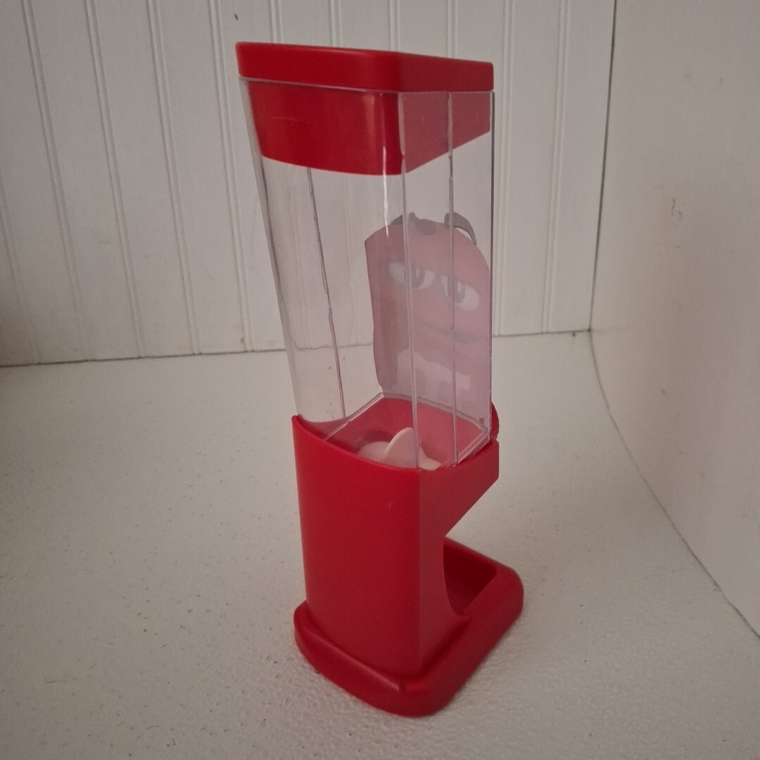 Red M&M Candy Dispenser 2018 Works Good