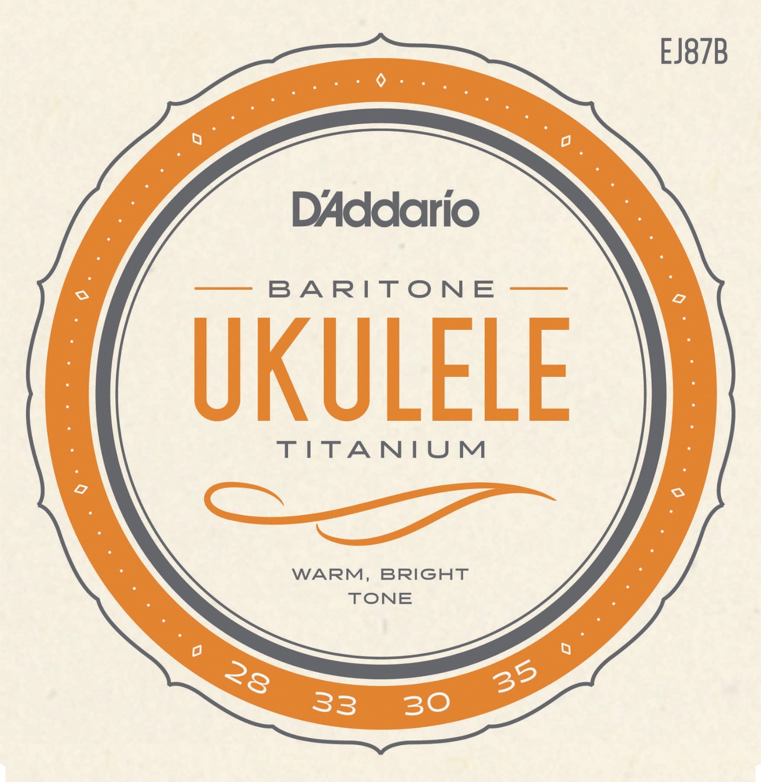 D'Addario EJ87B Ukulele Strings Titanium Baritone