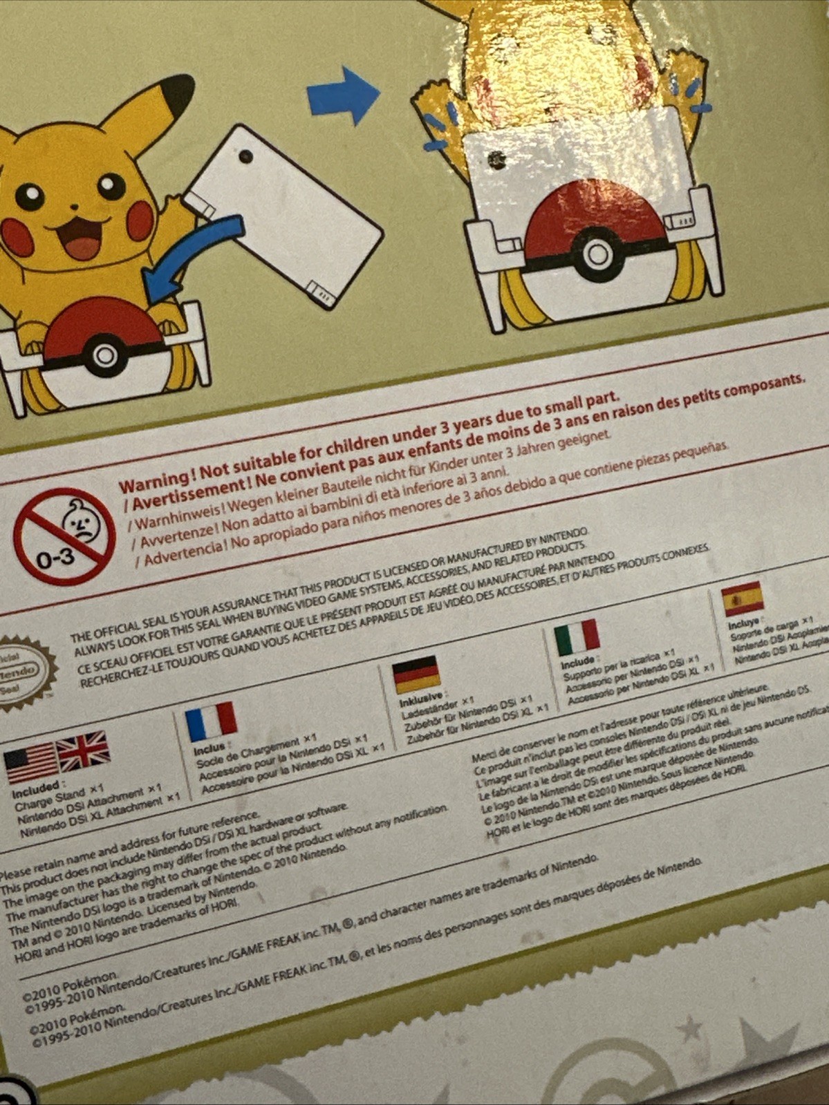 Pokémon Nintendo DSi Pikachu Charge Stand