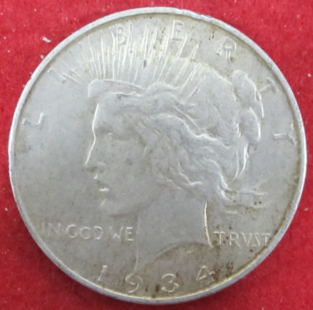 1934 D Peace Dollar - Circulated - Actual Coin Q71
