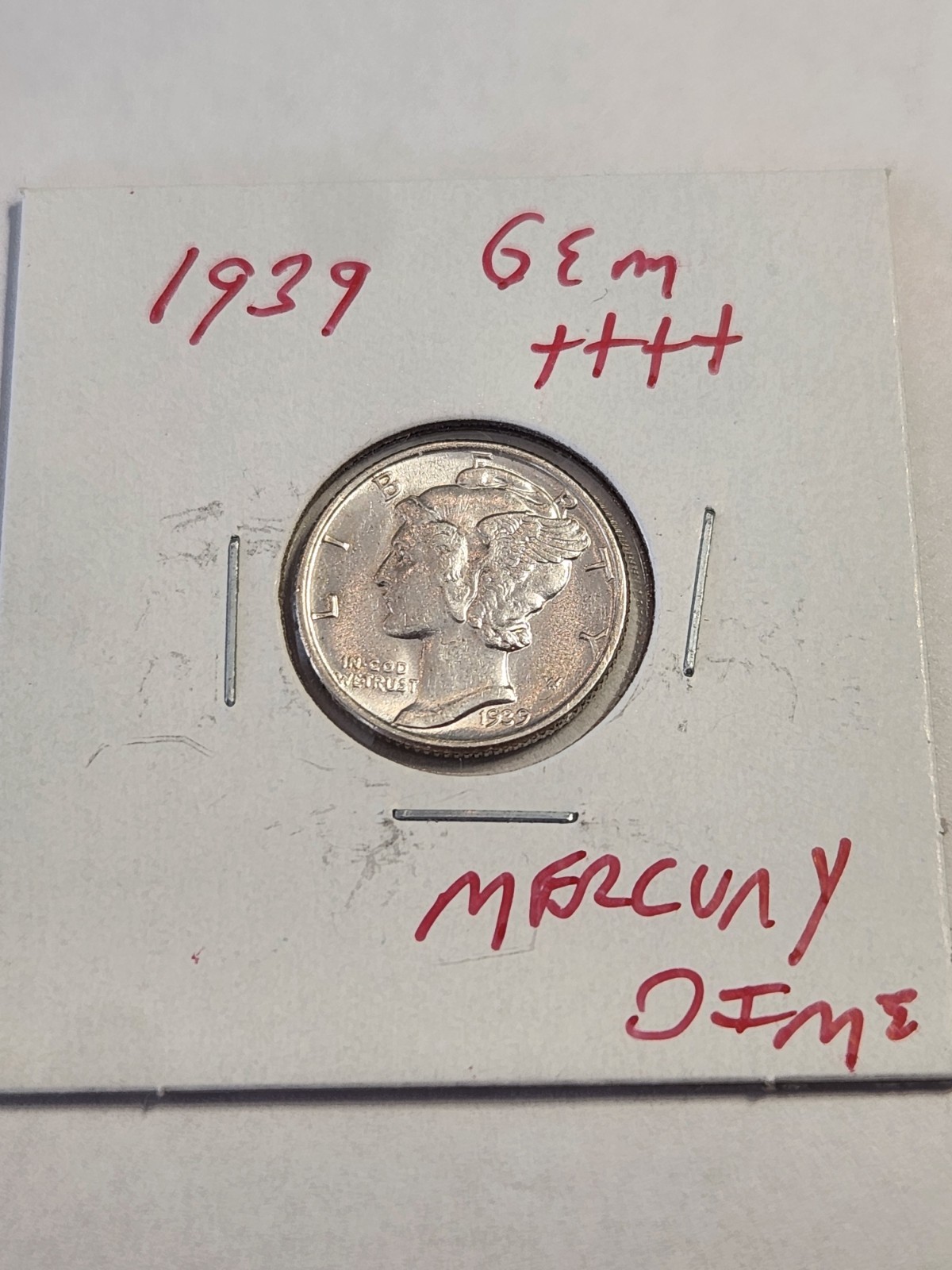 1939 GEM+++ MERCURY DIME