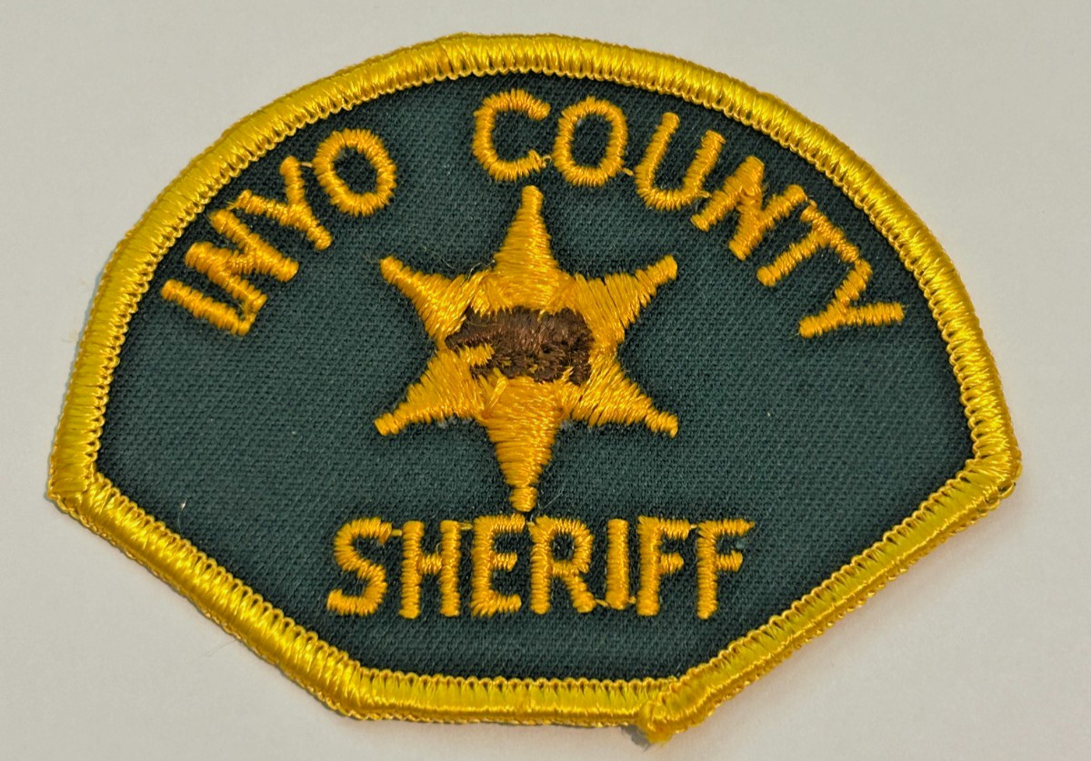 VIntage Inyo County California Sheriff 3.5" Patch Unused