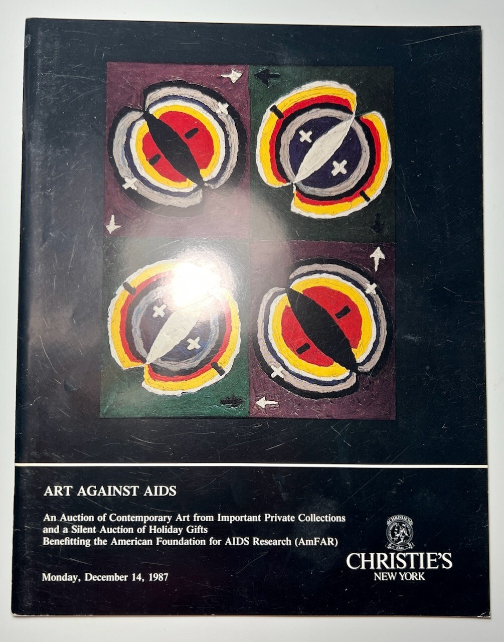Christies Auction Catalog Art Against Aids 1987 Softcover Reference Contemporary
