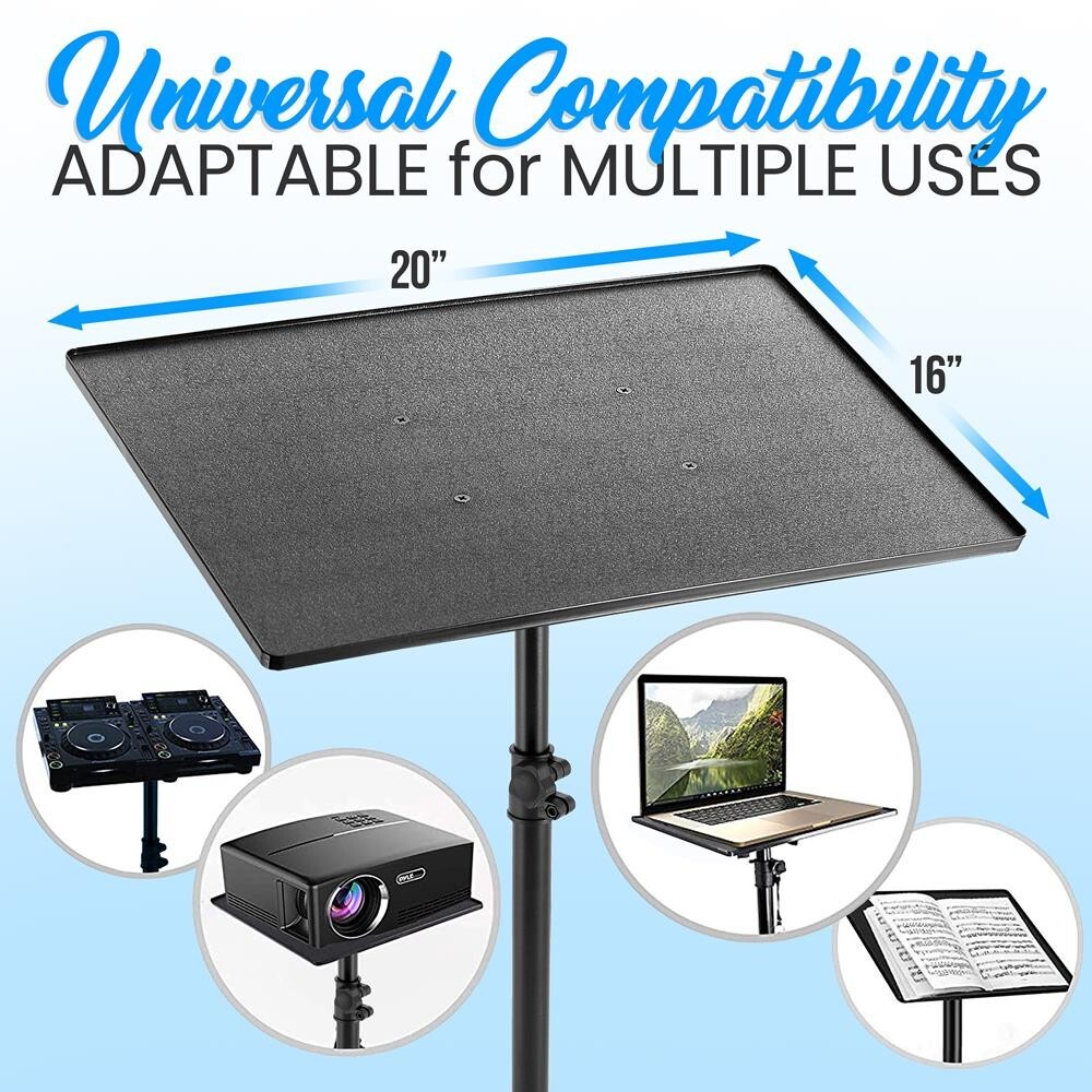 Pyle PLPTS2X2 Adjustable Tripod Mount Laptop / Device Stand - 2 Pack