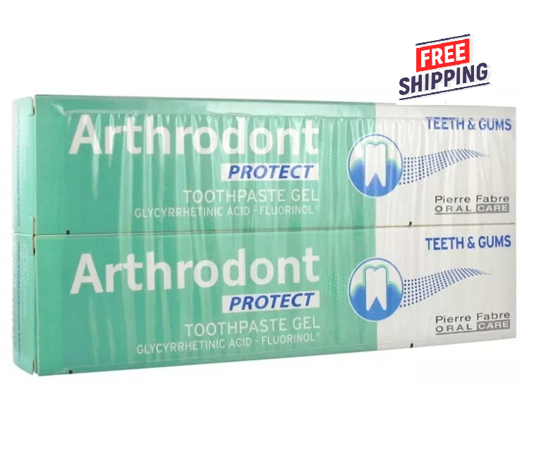 2 PACK Arthrodont Protect Toothpaste Gel 2 Tubes 75ml EXP 05/2026