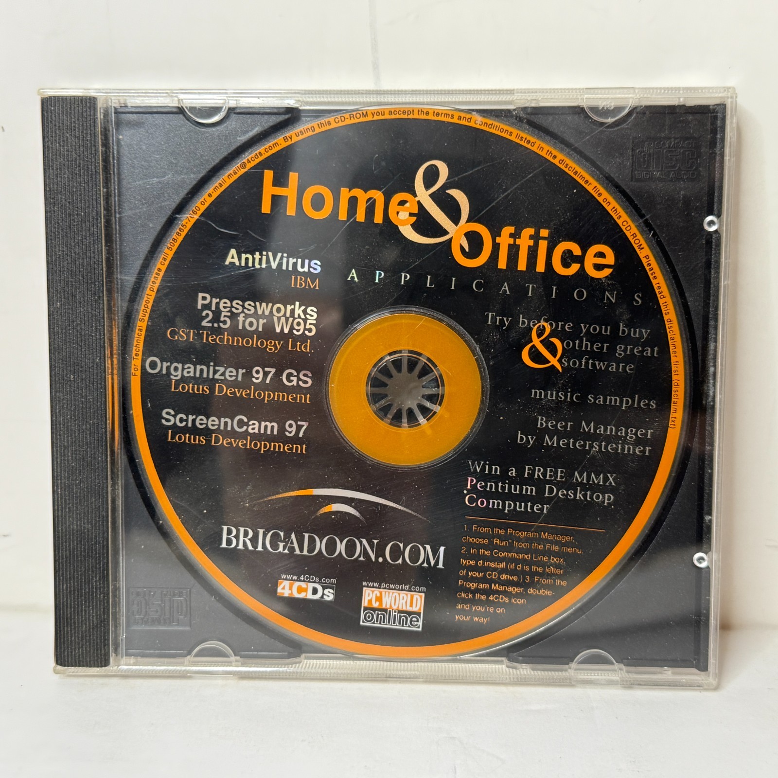 PC World Home and Office Applications 1990s Windows Software CD-ROM PC *B2G2*