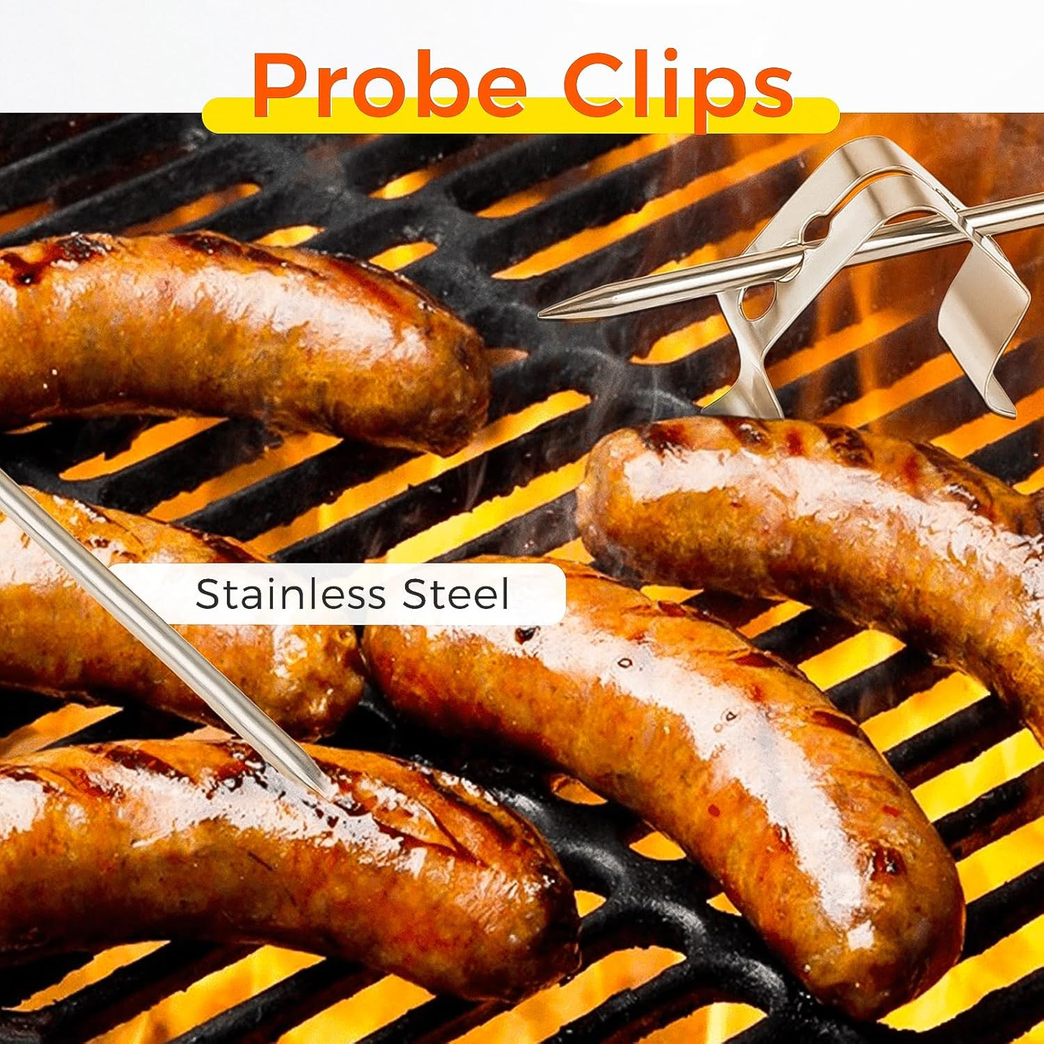 2 Pack Temperature Meat Probe Replacement for Rec Tec, Recteq | Fit for Wood
