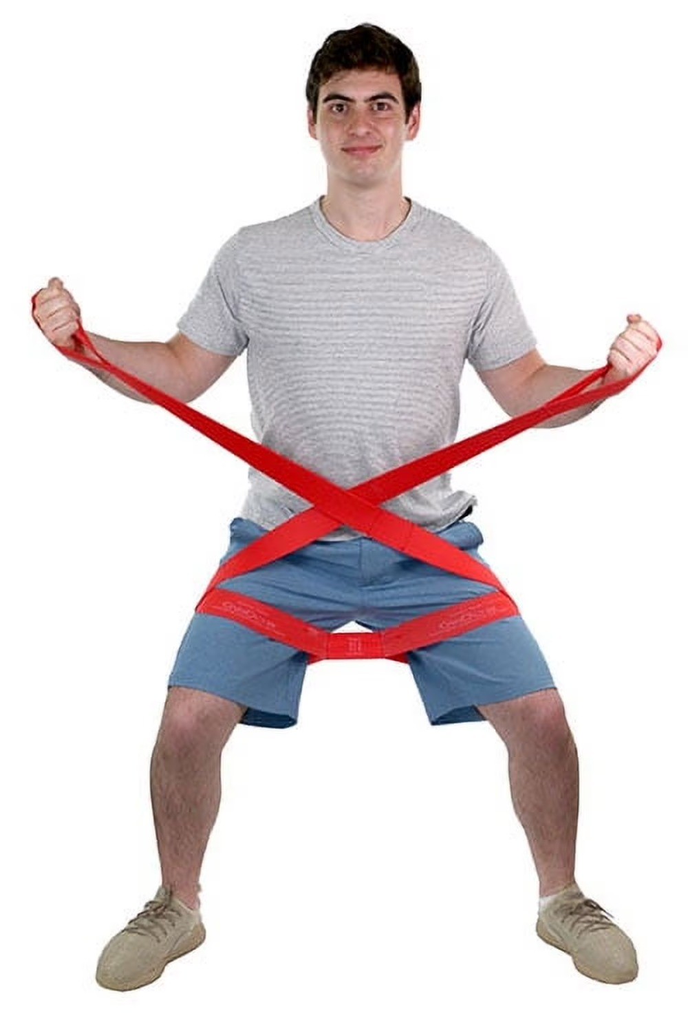 Multi-Grip Exerciser Band 30 Yard Roll, Light, Red