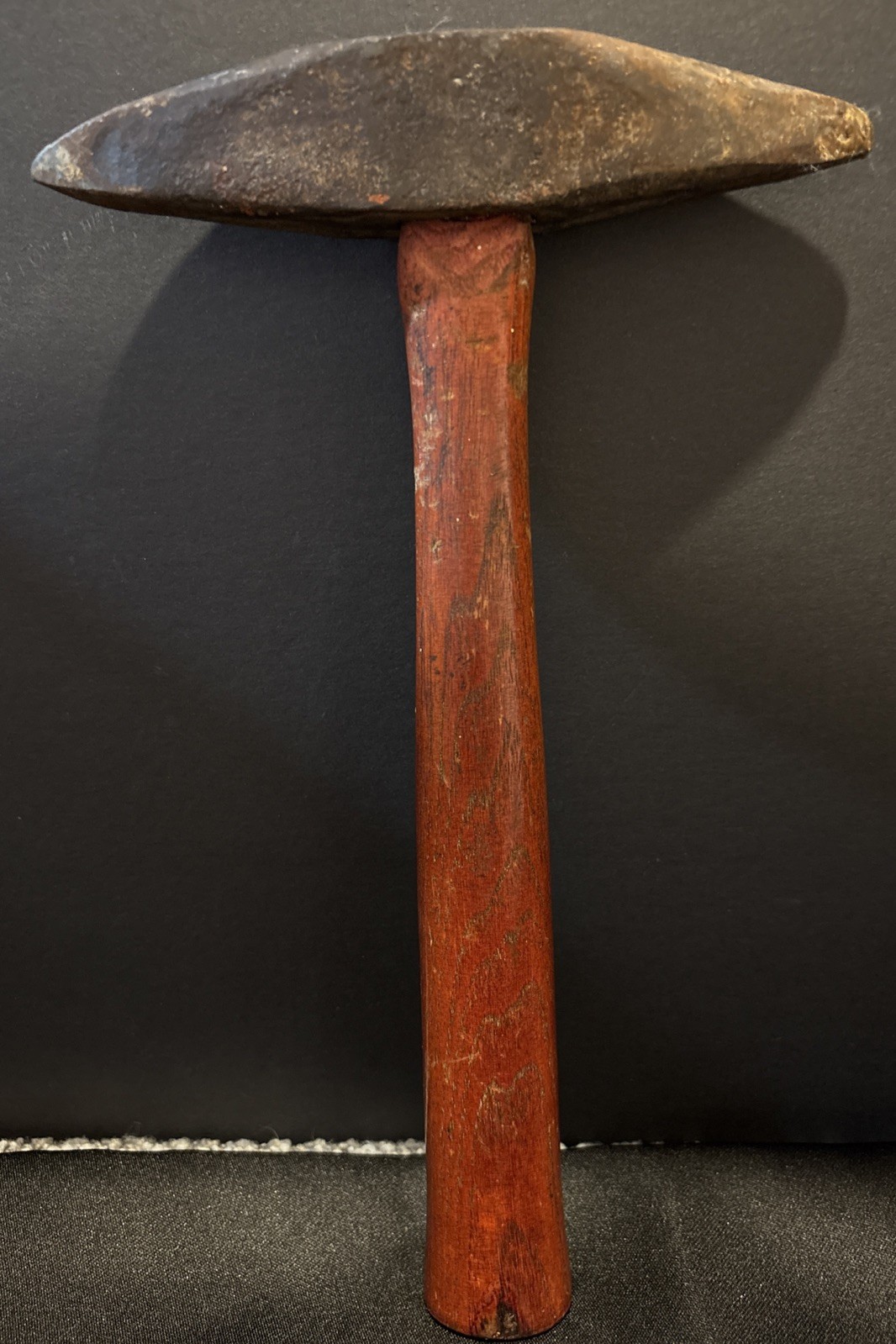 Rare VTG Coal Pick Hammer Red Wood Handle, Double Pick Sided Ends Great Tool
